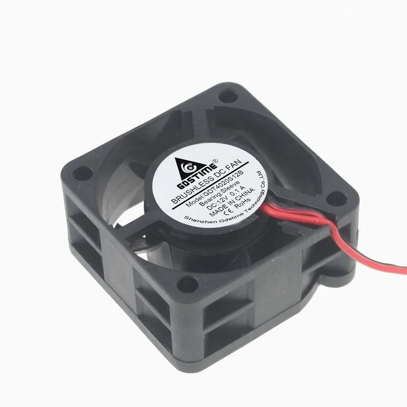 

2 шт./лот, 2Pin 40*40*20 мм DC12V 4020 4 см 40 мм большой воздушный поток 4020 6000 об/мин осевой вентилятор охлаждения от производителя