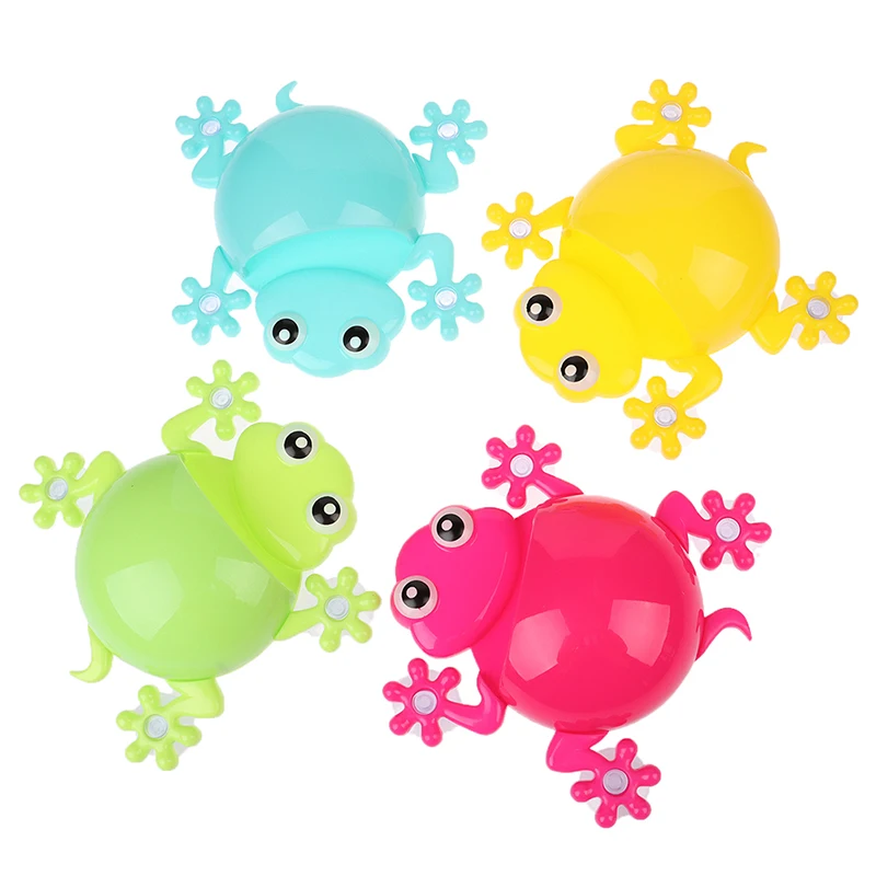 1PC Lovely Pretty Cartoon Gecko Model Toothbrush Toothpaste Holder Bathroom Sets 4 Suction Hooks Tooth Brush Container