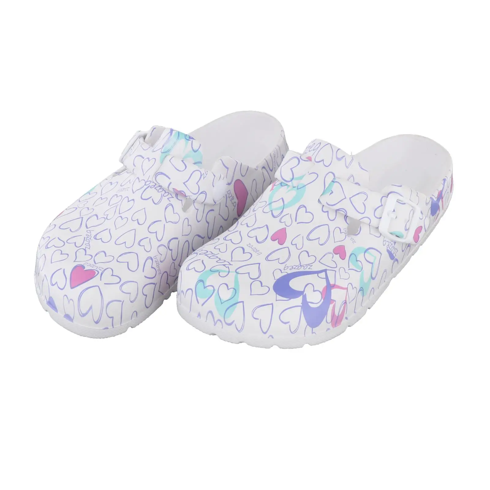 Patterned Nursing Shoes for Women Garden Shoes Waterproof Platform Slippers Sandals Nurse Clogs Slip Resistant Work Chef Shoes