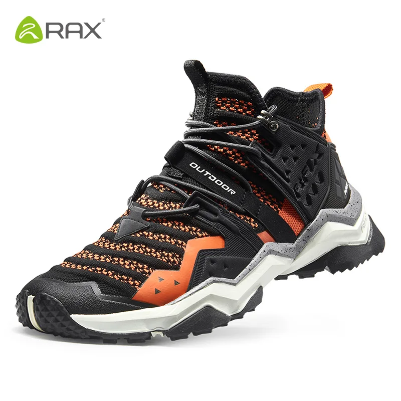 RAX Men Women Running Shoes Outdoor Sports Sneakers Lightweight Breathable Air Mesh Upper Non-slip Natural Rubber Outsole