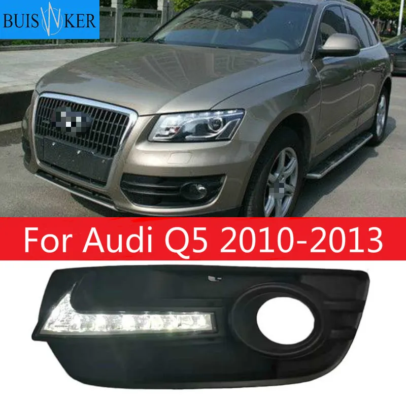 

Fits for Audi Q5 10-13 A6L Car DRL Driving Daytime Running Light DRL with flashing yellow turn signal fog lamp Relay Daylight