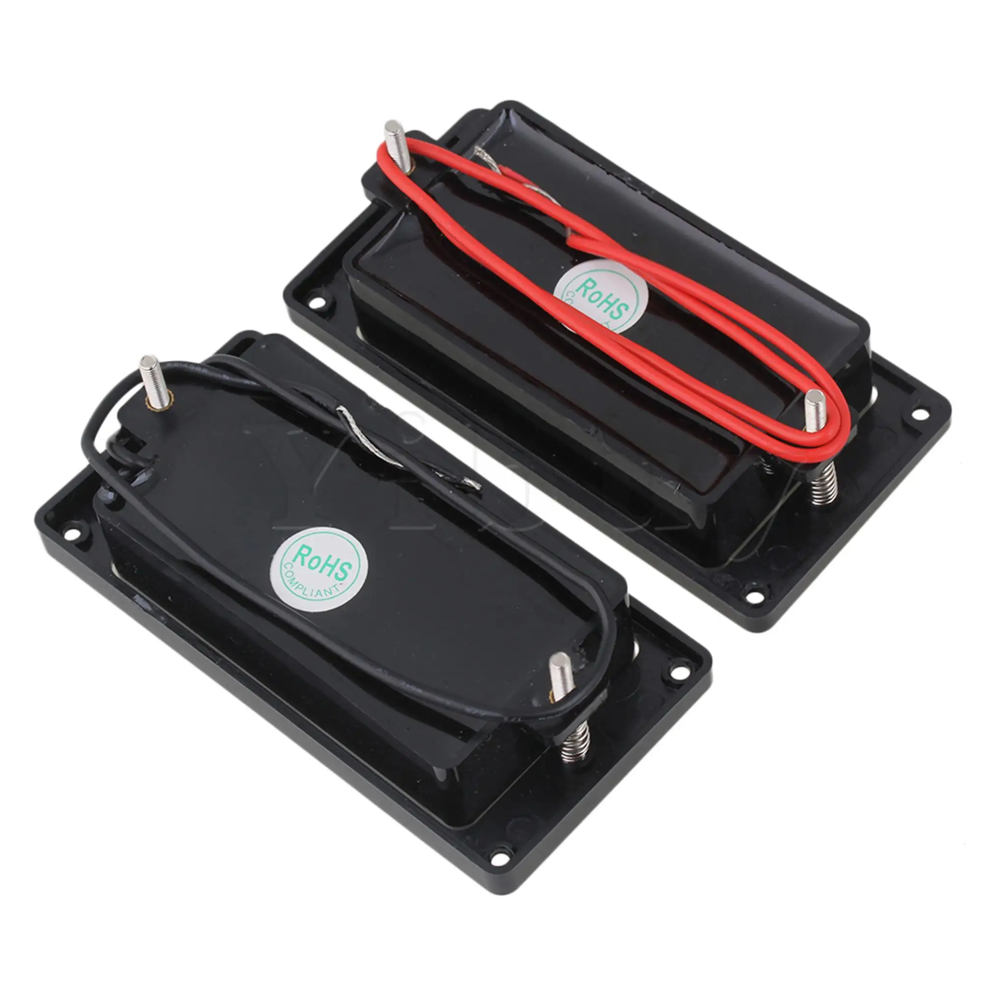 Yibuy Black Sealed Humbucker Pickup Set Bridge Pickup and Neck Pickups For Electric Guitar