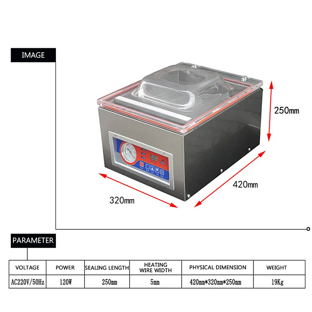 110V/220V cyfrowy zgrzewarka do pakowania próżniowego Sealer automatyczne odkurzanie maszyna pakowarka pakowarka próżniowa do żywności