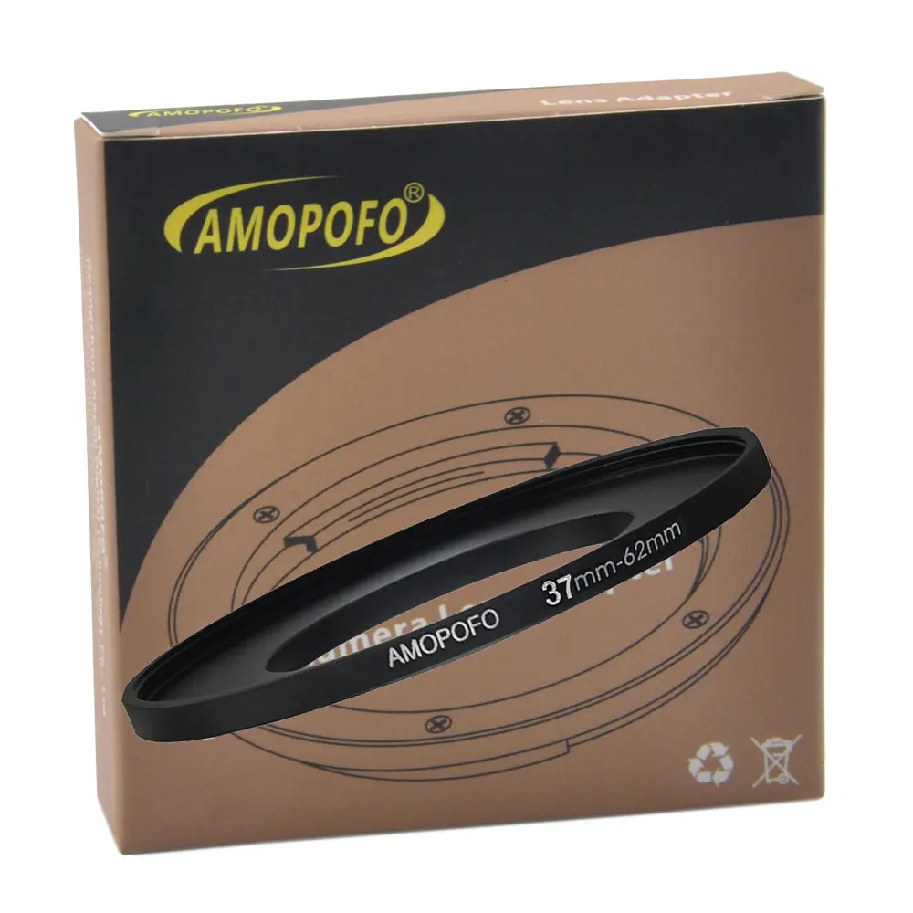 37-62 มม./37 มม.ถึง 62mm Step Up Filter สำหรับ UV, ND,CPL,โลหะ Step Up แหวนอะแดปเตอร์