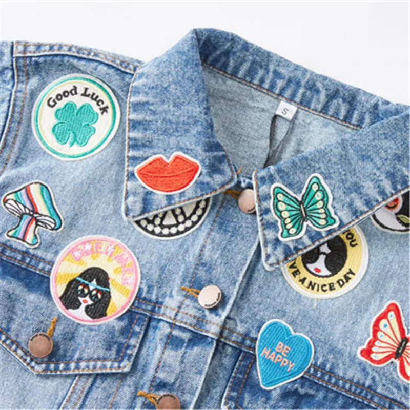 Fashion Denim Two piece set Women Embroidery Short Denim Jacket And Mini Skirt 2 piece set Women 2020 Spring Casual Denim Suits