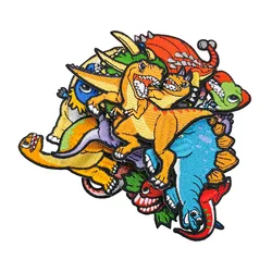 Dinosaur Animal Embroidery Clothing Thermoadhesive Patches Ironing On Shirt Parches Para Coser Accesorios Applique Coudre Sweing