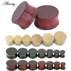 2pcs Wood Plugs and Tunnels Ear Expander Plug Natural Wooden Gauges Ear Plugs Tunnels 20mm Flesh Tunnels Body Jewelry Piercings