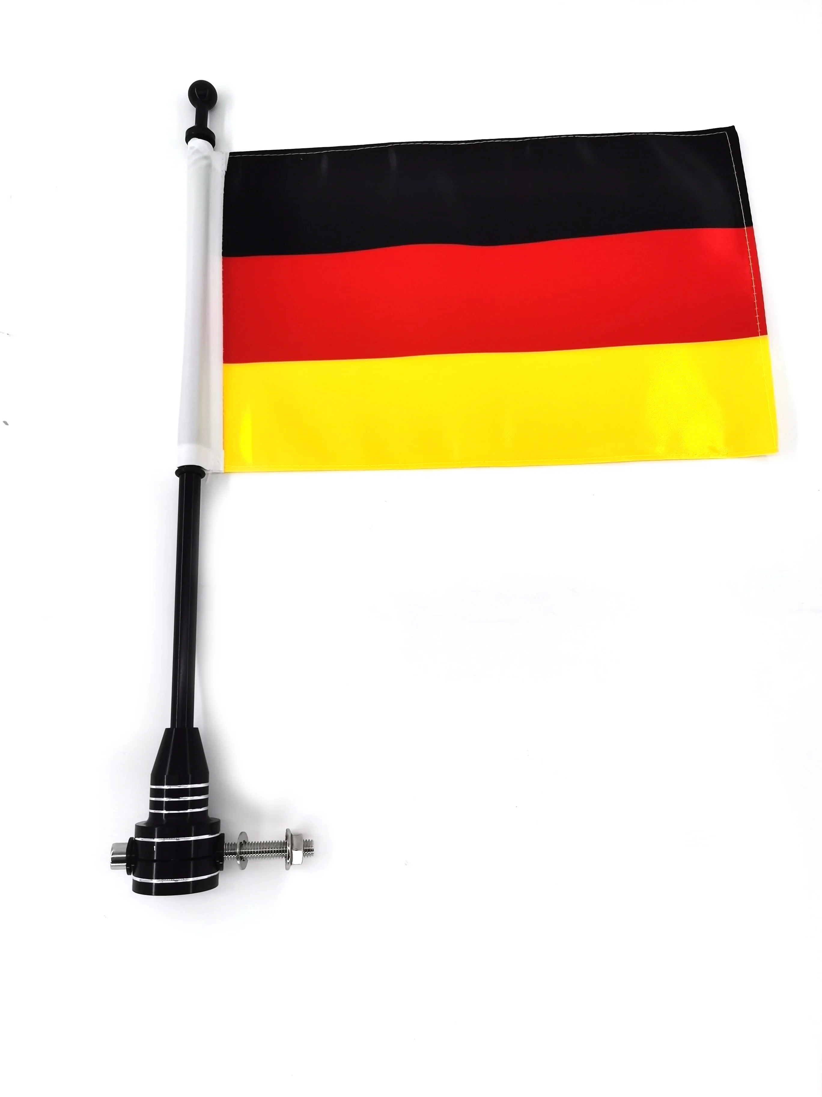 

Black Universal Motorcycle Germany Flag Luggage Rack Mount Pole For Harley Honda Yamaha