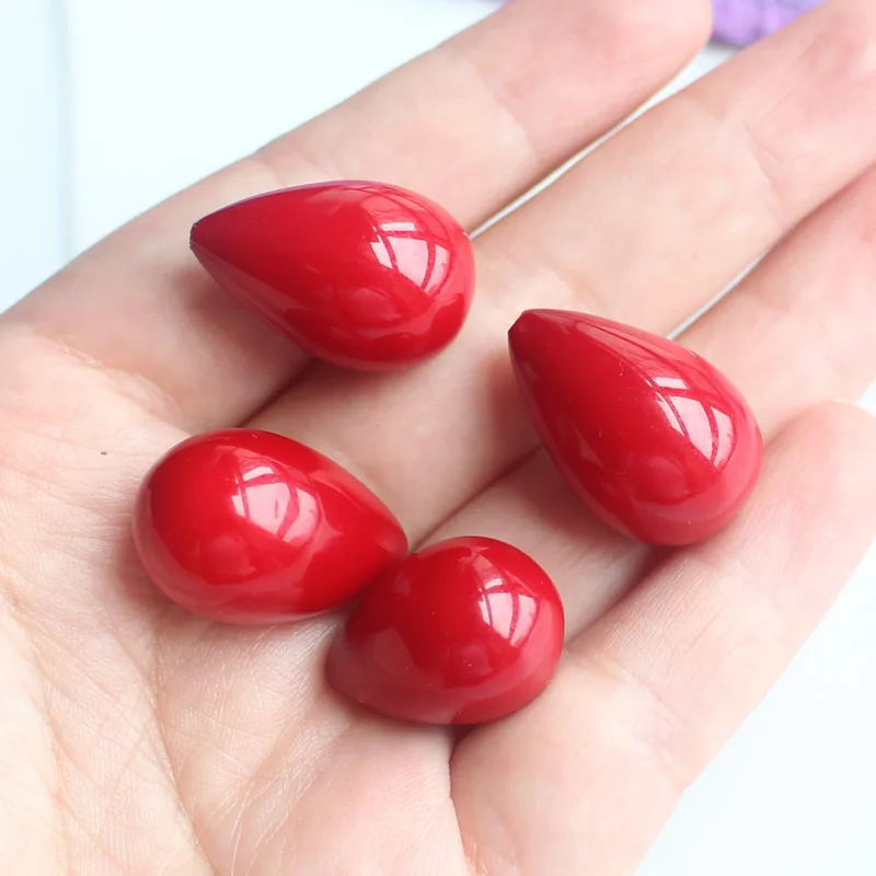 Half Drilled16x25mm Shell Pearl Water Drop Beads,DIY Jewelry Making ! wholesale for all items!