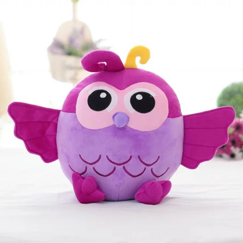 Kawaii Owl Plush Toys Anime Doll Pillow Gray/Blue/Purple/Brown Colorful Bird Stuffed Animals Dolls Birthday Gift Kids Home Decor