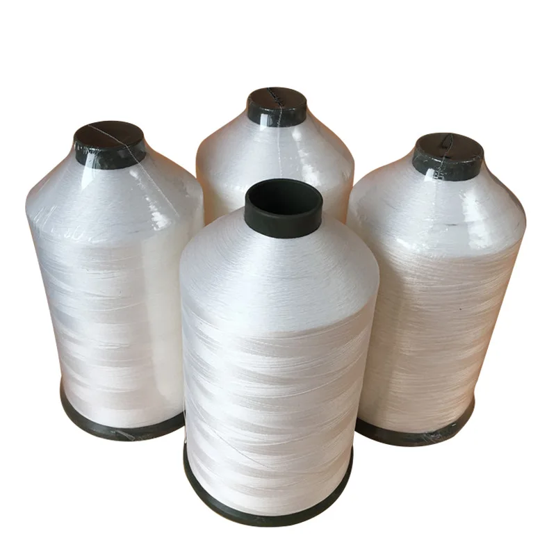 High-strength anti-UV UHWMPE polymer sewing thread white black