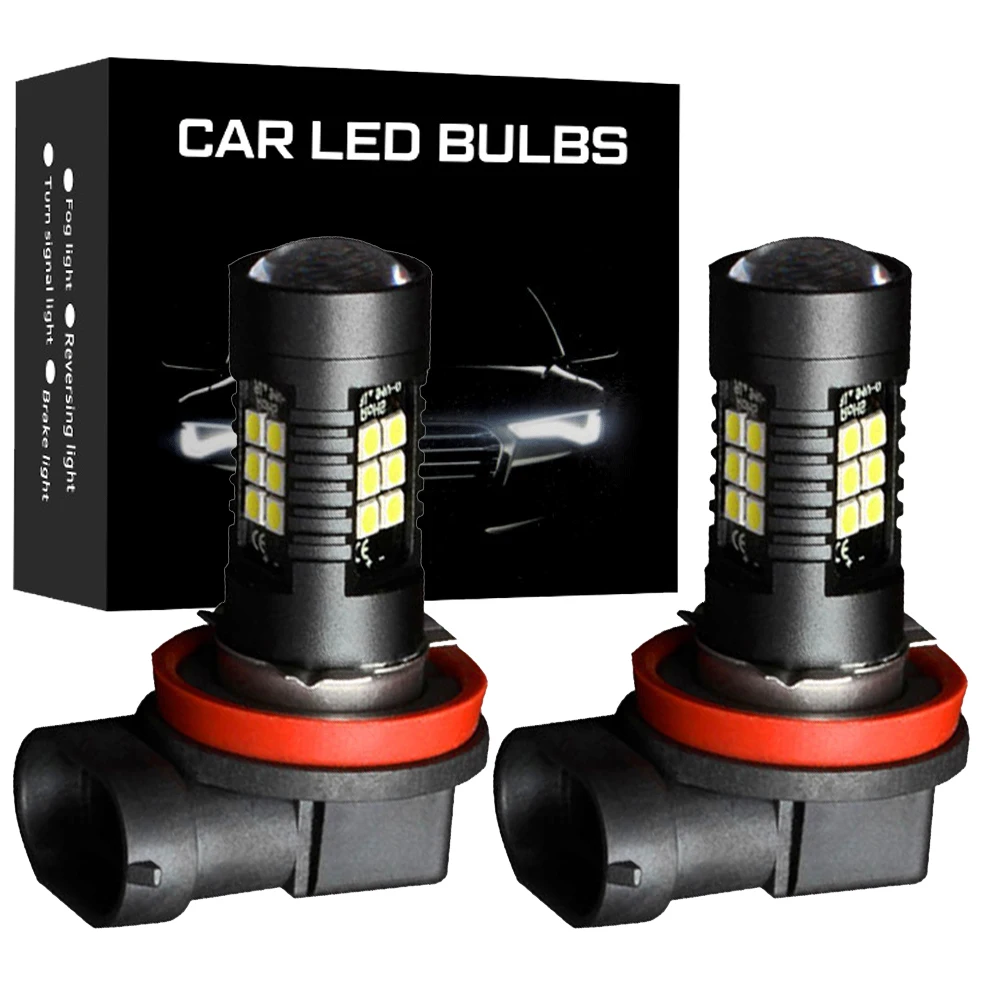 

2X H11 LED H16 JP H8 H9 Fog Light Bulbs for Renault Megane 2 3 Duster Logan Clio 4 3 Laguna 2 Sandero Scenic 2 Captur Auto Lamp