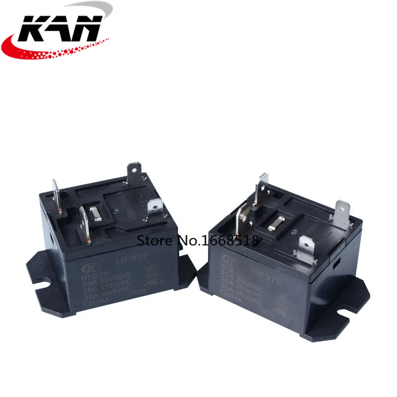 2pcs 4pins 12V JQX-37F-12-1H HF37F-37F-12-1H 30A 250VAC Relay