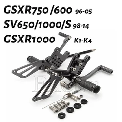 Quick Shifter Rearset Footrest Foot Peg Rear Set For Suzuki GSXR750 GSXR600 1996-2005 GSXR1000 K1-K4 SV650 SV650S SV1000 SV1000S