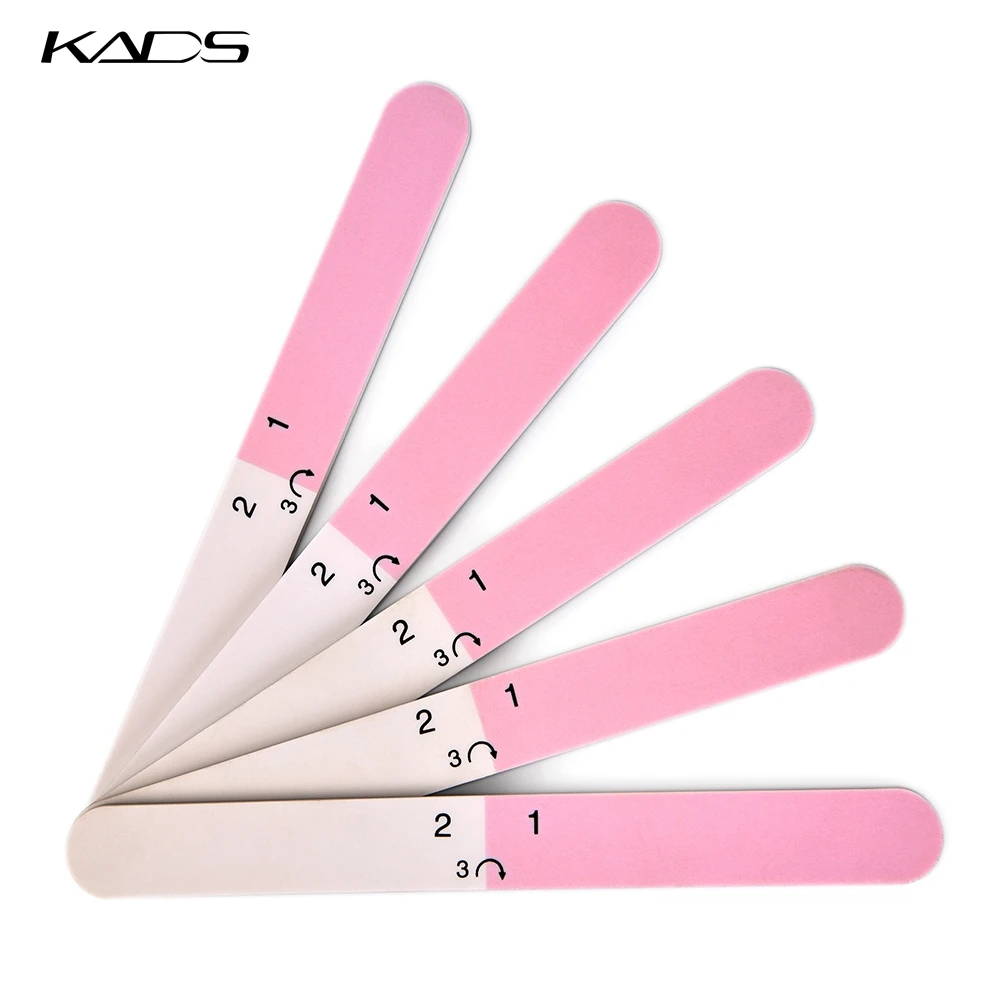 KADS 3 Way Nail File and Buffer 320 600 3000 Sandpaper Nail Polishing File Grit for Women Girls Manicure Tools Professional Care
