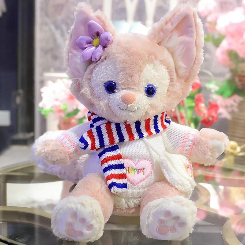 

40cm Disney Kawaii Gna Belle Plush Toys Bear Anime Christmas Fox Toy Cartoon Dolls Duffy Pillow Room Decoration Children Gift