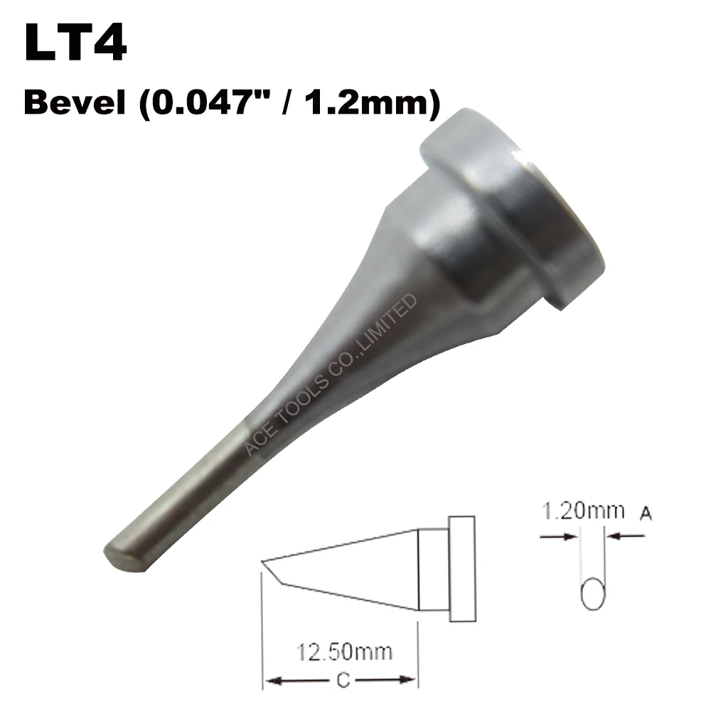 

5 PCS LT4 Bevel 1.2mm Soldering Tips Replace for WELLER WP80 WSP80 WSFP8 WD1000 WD2000 WSD81 WS81 WSF81D8 Handle Iron Bit