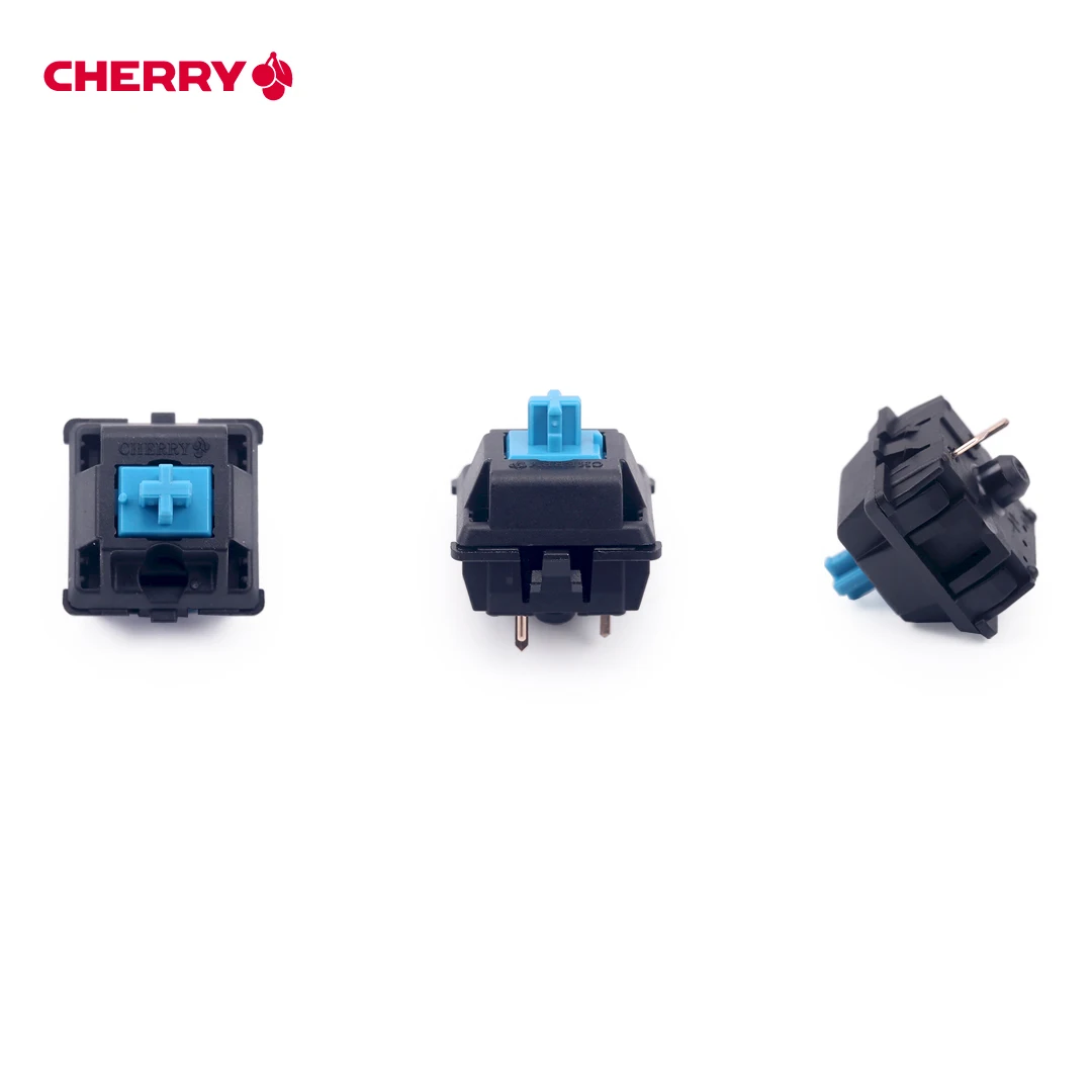 Original Cherry MX Mechanical Keyboard Switch Silver Red Black Blue Brown Gray Axis Shaft Switch 3-pin Cherry Clear Switch