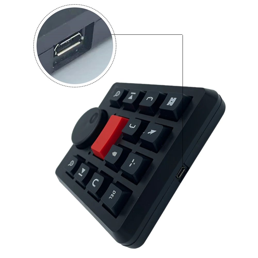 Imagem -06 - Teclados Usb Hot para Corte Final Pro x Edição de Clipe de Vídeo Atalhos Não Linear Eficientes Teclado Portátil com Botão Giratório