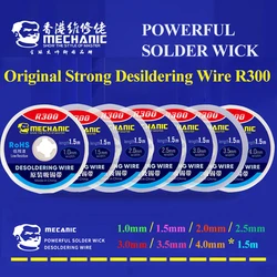 Original MECHANIC Desoldering Wire Solder Wick Tin Remover 1.5m Length Desoldering Braid BGA Soldering Tools