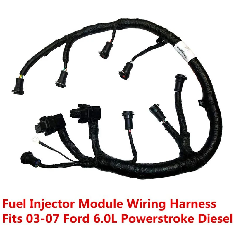 Fuel Injector Complete Wire Harness 5C3Z9D930A for Ford Powerstroke 6.0L Diesel 2003-2007 F250 F350 F450 F550 Excursion