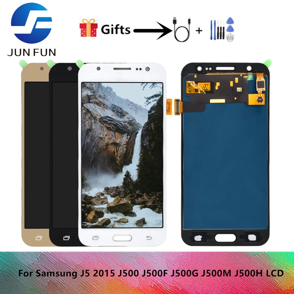 

TFT For Samsung Galaxy J5 2015 Display J500 LCD Display + Touch Screen Digitizer Assembly Free Shipping