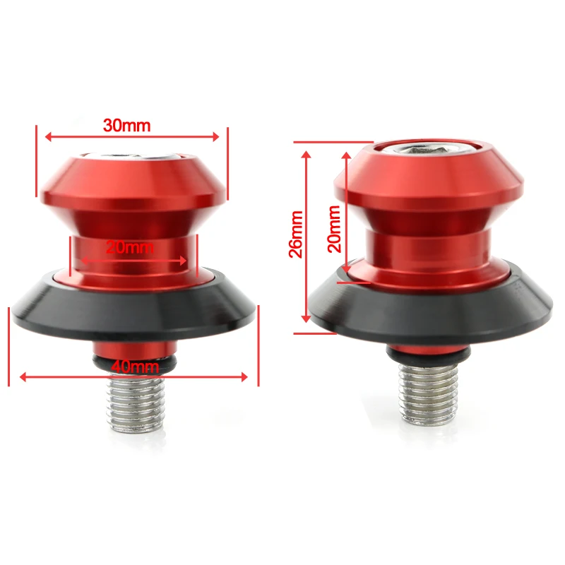 Motorcycle CNC Swingarm Bobbins Screws Stand Bobbin 6MM For Yamaha FZ1 FZ-1 FZ1-N  VMAX Niken MT-09 Sport Tracker R15 V4 XSR125