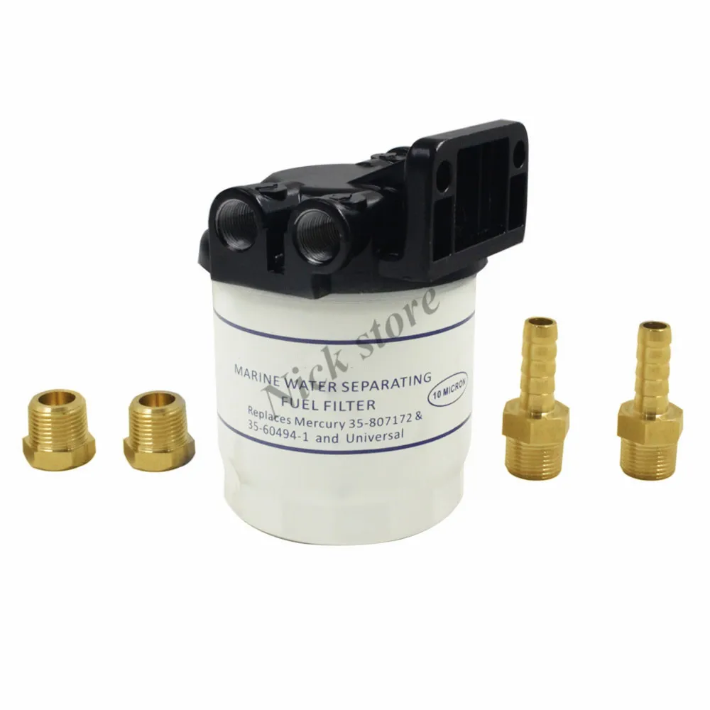 MARINE WATER SEPARATING FUEL FILTER 35-60494-1 35-807172 35-802893Q4 18-7983-1 Kit 10 Micron Filter