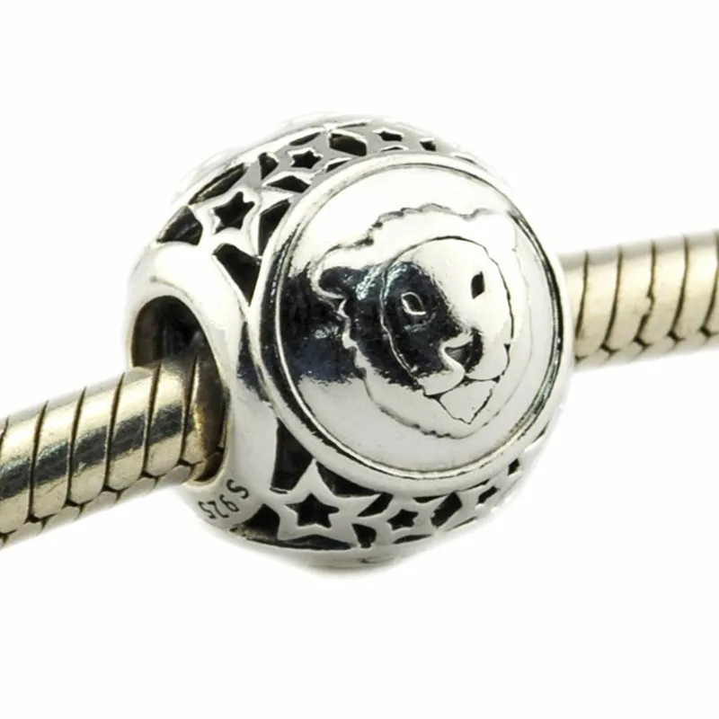 

Autumn Collection Authentic 925 Sterling Silver bead Leo Star Sign Charm Fit Original Pandora Charms Bracelet Au007