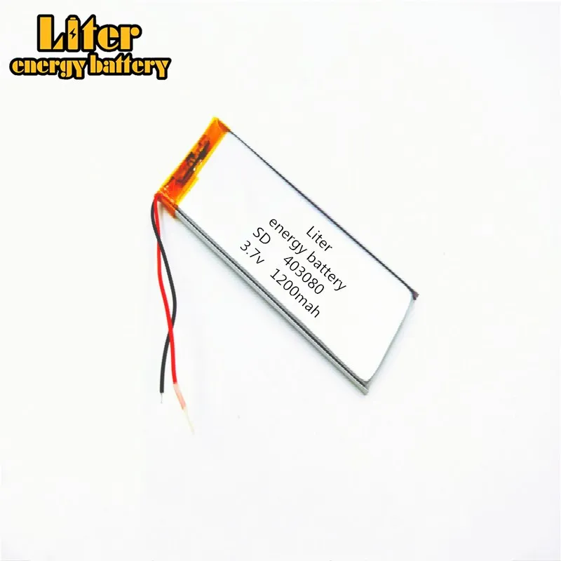 

3.7V 1200mAh 403080 Lithium Polymer Li-Po li ion Rechargeable Battery cells For Mp3 MP4 MP5 GPS mobile tablet battery