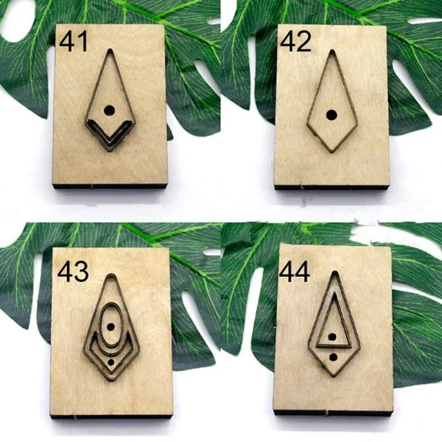 

NewJapan Steel Blade Rule Die Cut Steel Punch Diamond Leaf Eardrops Cutting Mold Wood Dies for Leather Cutter for Leather Crafts