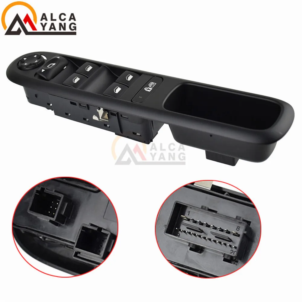 High Quality Master Power Window Switch For Peugeot 3008 5008 Hatchback Wagon Left front door lifter switch 96650621ZD 6490X6