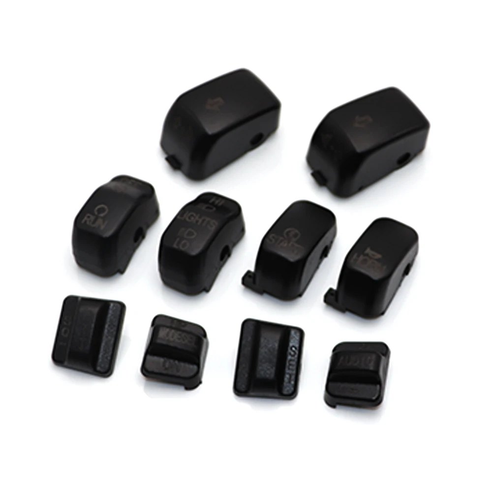 Black Chrome Hand Controls Housing Switch Cover Button Cap Kit For Harley Softail Dyna Road King Heritage Tour Glide - Image 6