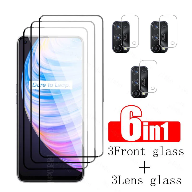 Full Cover Tempered Glass For Oppo Realme Q2 Pro Screen Protector On Opo Orro Realmi Realmy Q2 Pro 6.4 inch Safety Camera Glass