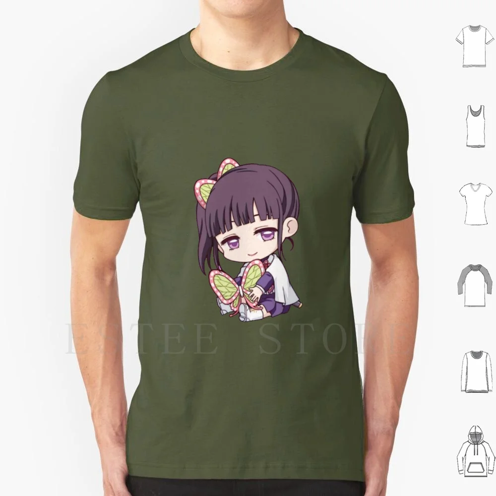 Kimetsu No Yaiba Chibi Kawaii T Shirt DIY Big Size 100% Cotton Cute Kawaii Chibi Demon Anime Nezuko Kimetsu No Yaiba Tanjiro