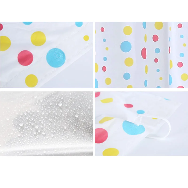 Shower Curtain Starfish Partition Waterproof Mildew PEVA Curtain For Bathroom