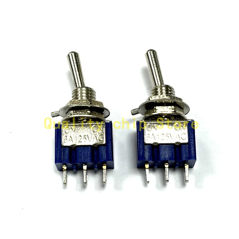 2Pcs Toggle Switch ON-OFF/ON-OFF-ON 3/6 Pin 2/3 Position Latching MTS-102 103 202 AC 125V/6A 250V/3A Power Button Switch Car