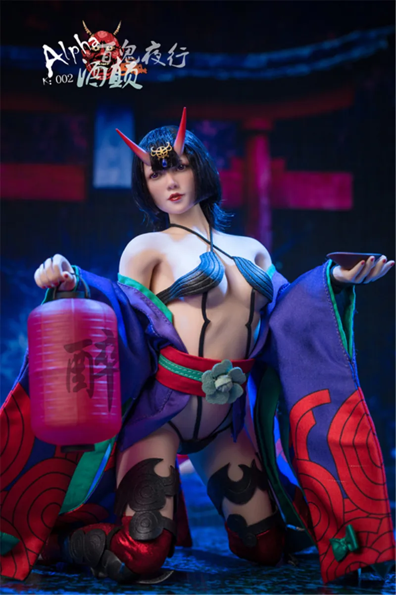 Sexy Shutendouji-Actionfigur im Maßstab 1:6 – ALPHA K002 Night of Hundred Ghosts 12' Sammlersoldatenkörper für Fans