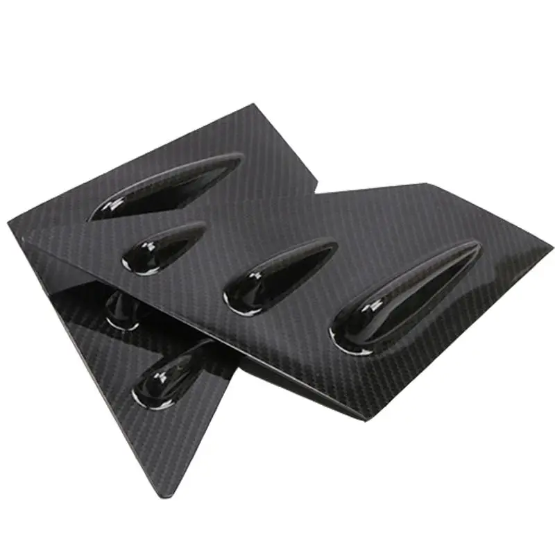 For Subaru WRX STI 2015-2018 Car Front Window Louver Side Vent 2X ABS Plastic Stickers Side Window Louvers Scoop Cover Vent