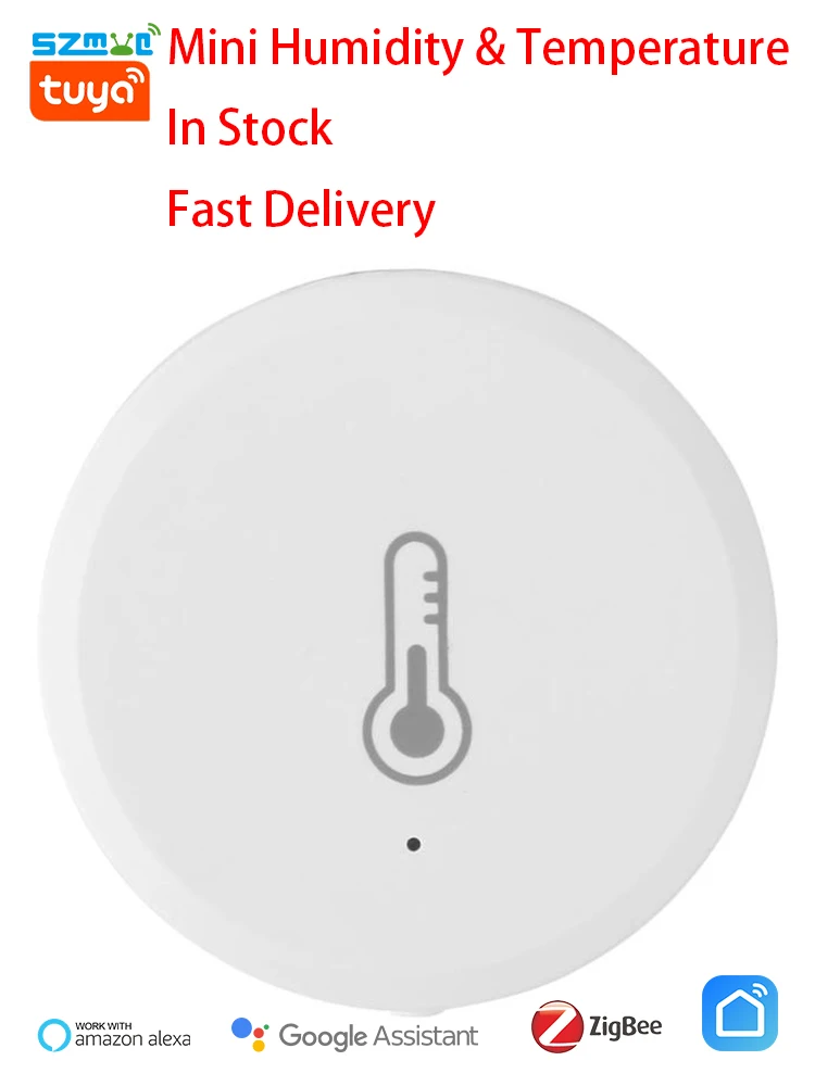 Imagem -02 - Tuya Zigbee Temperatura Inteligente Sensor de Umidade Interior Termômetro Higrômetro Carga Usb Trabalho com Alexa Google Vida Inteligente