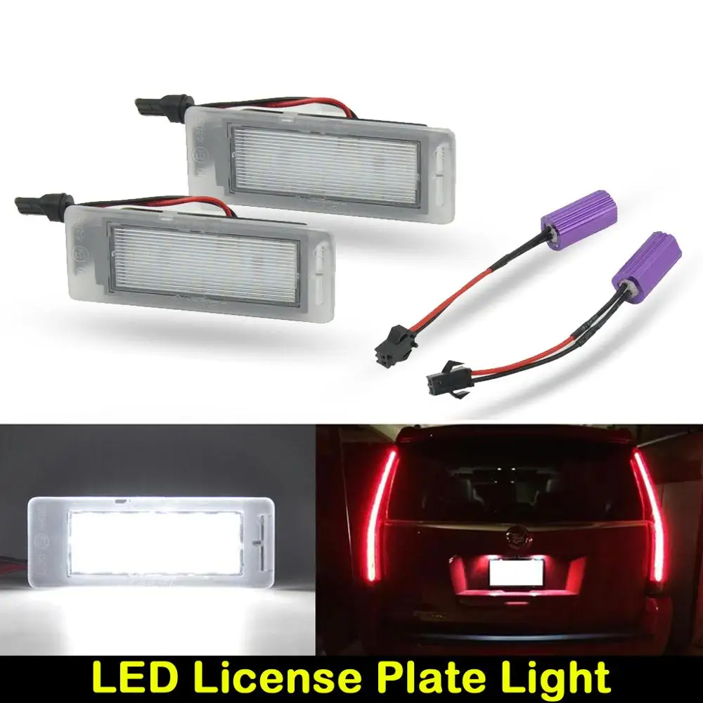 

LED license plate light For Chevrolet Corvette Camaro Cruze SS Impala Opel Mokka Insignia Cadillac ATS CTS XTS SRX Buick GMC