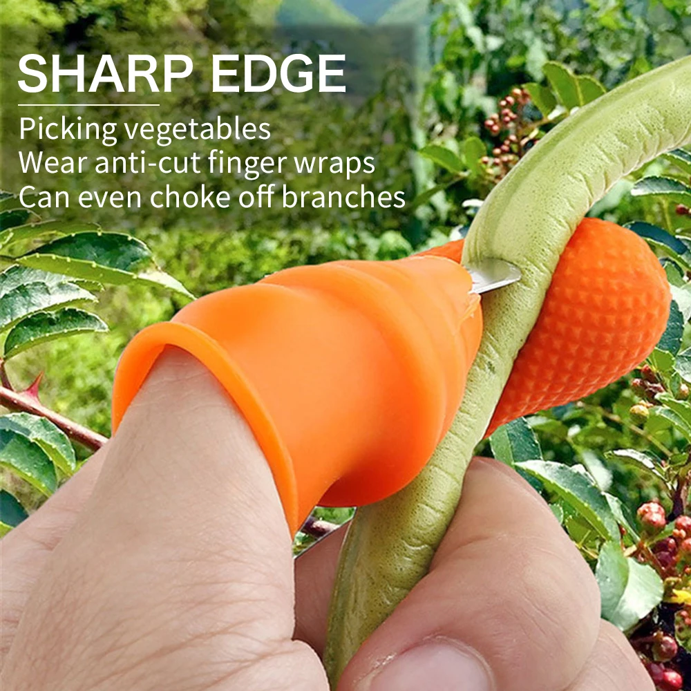 Thumb Cutter Gardening Tools Pruning Shears Garden Picking Plant Vegetables Separator Finger Tool Multifunction Kitchen Cutter