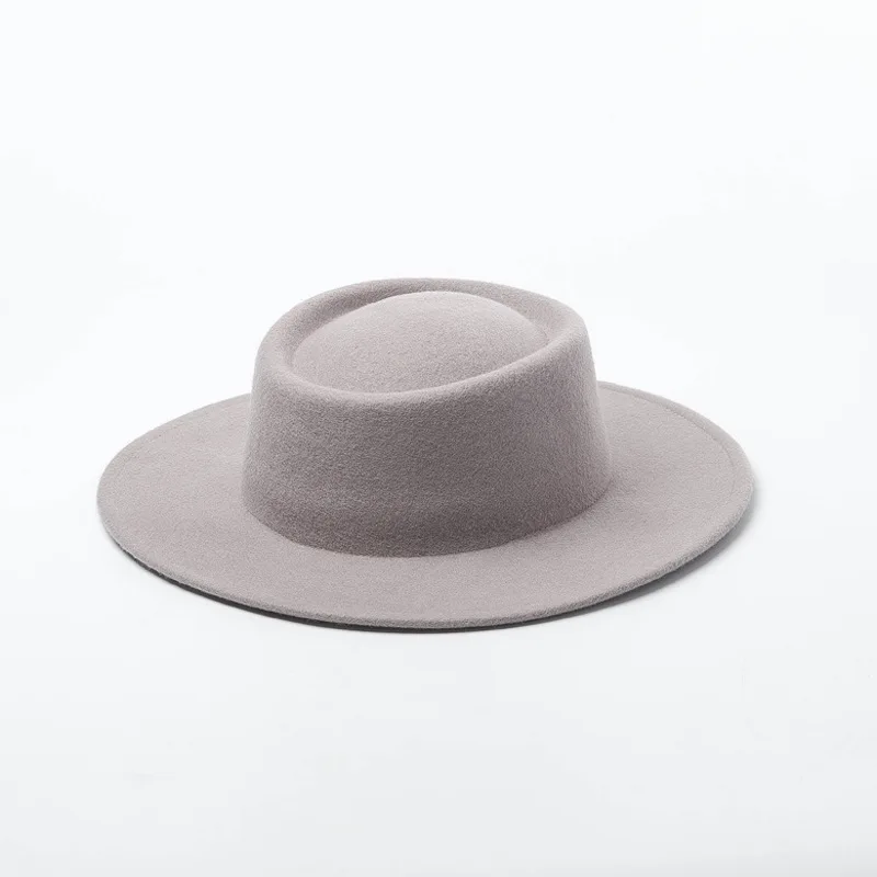 Australian Wool Black Fedora Hat Women Men Wide Brim Panama Hat Crushable Boater Hat Wedding Party Church Floppy Warm Winter Hat