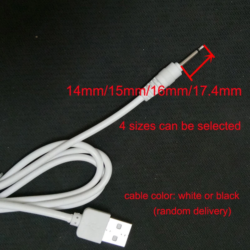 USB Power Supply Charger DC Vibrator Cable Sex Products for Vibrators Dildo Masturbator Rechargeable Adult Toys Charging Cable