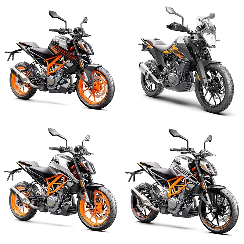 For KTM DUKE 125 250 390 ADV Adventure 2020 2021 2022 2023 Motorcycle Exhaust Escape Modified Muffler With Middle Link Pipe  DB