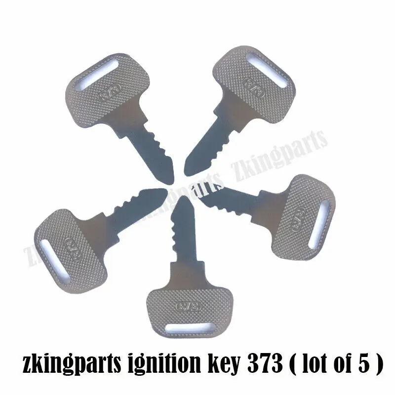 5pcs Ignition Key 55364-41180 Fit For Kubota F Series Mower Key is marked 373