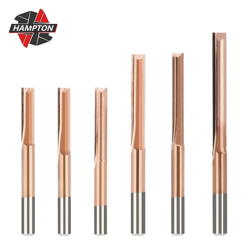 

Straight Slot Wood Cutter 2 Flute Straight Milling Cutter TiCN Coating 4mm Shank Tungsten Steel Milling Cutter For Wood Mdf