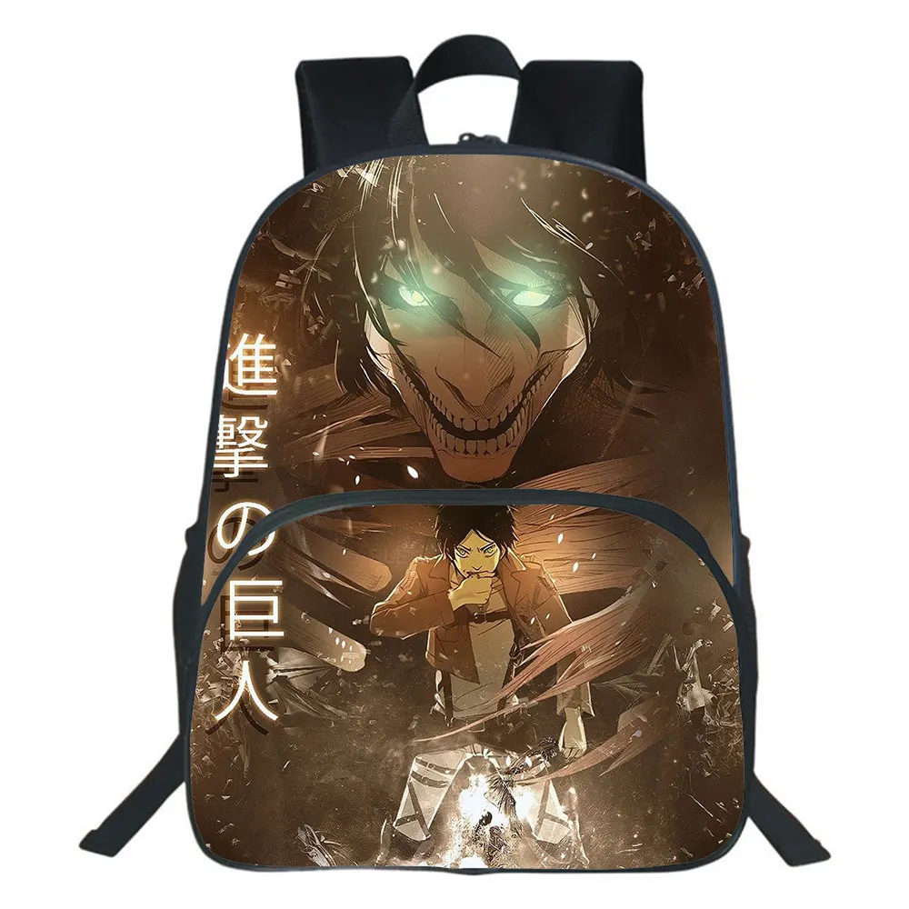 

Japanese Anime Attack on Titan Backpack Girl Boy Men Woman Travel Bags Hot Anime Kids School Bag for Teenage Laptop Mochilas