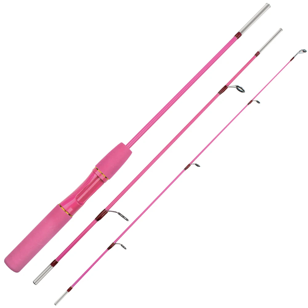 TIANNSII 1.5M Children Fishing Lure Rod Beginner Fishing Pole Cute Rod Include Spinning Reel Pink Green Available Children'sGift