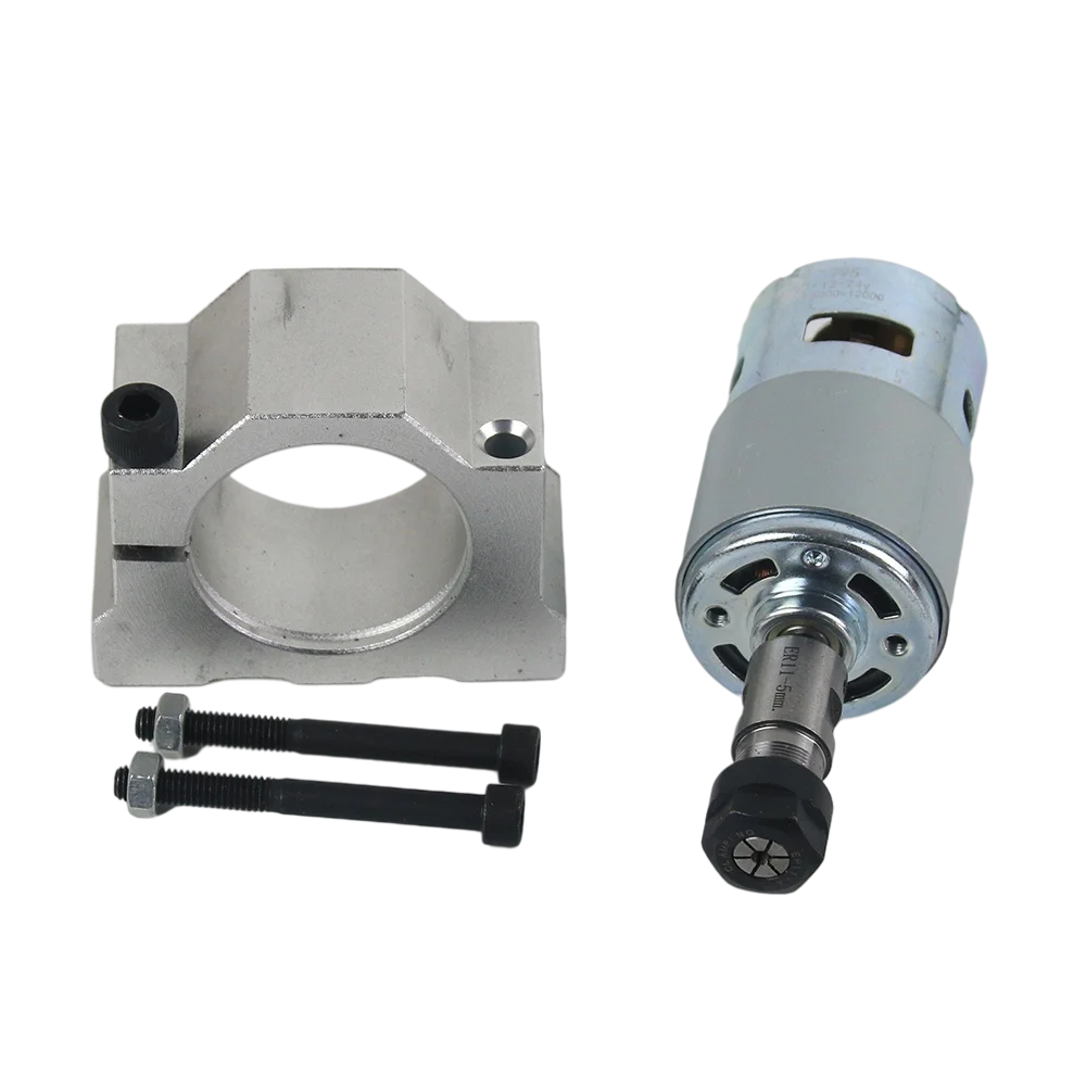 795 CNC Spindle Motor 12V-36V 6000-12000RPM Large Torque DC Motor ER11 Collet Chuck 45mm Clamp For Engraving Machine Lathe Tools